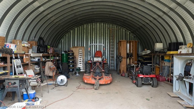 view of storage area