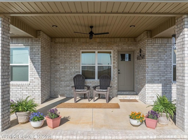 7907 Coltridge Way, Fort Smith, AR 72916 - view of patio / terrace with ceiling fan