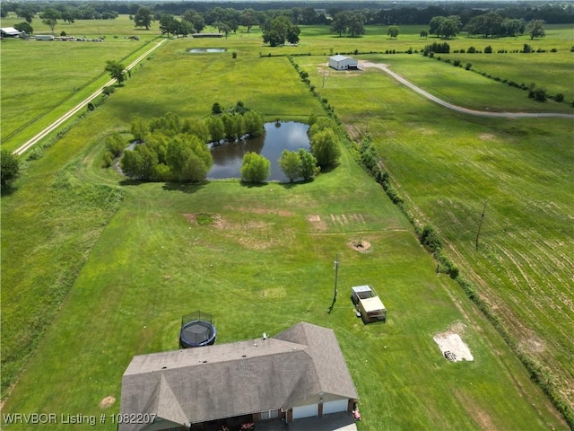 104527 S 4670th Rd, Sallisaw, OK 74955 - overview of rural landscape with a nearby body of water and a pastoral area