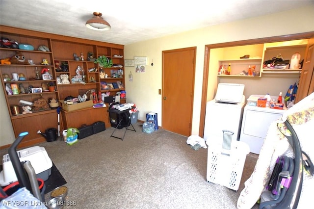 807 S 2nd St, Stilwell, OK 74960 - carpeted office with separate washer and dryer