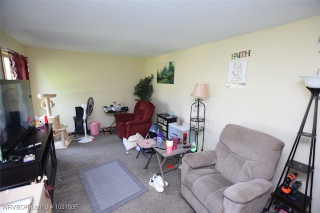 807 S 2nd St, Stilwell, OK 74960 - living room featuring carpet floors