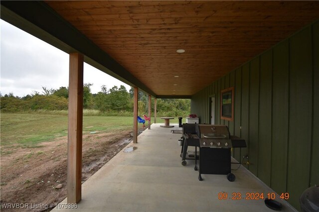 view of patio / terrace with grilling area