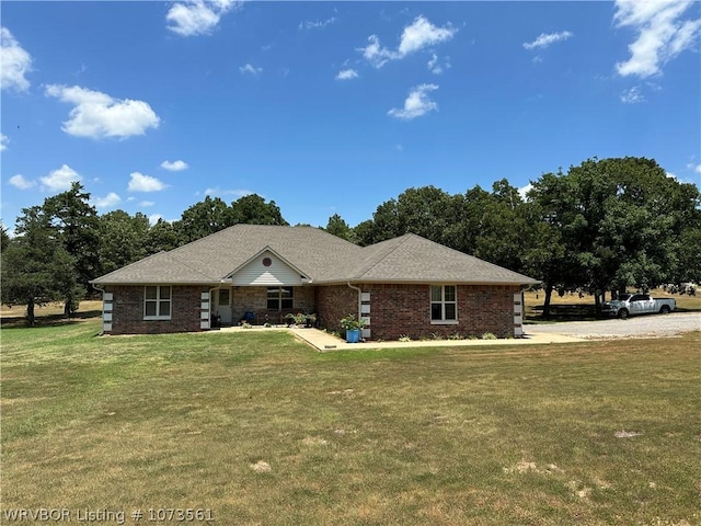 22252 Mckenzie Rd, Poteau, OK 74953 - view of front of property with a front lawn
