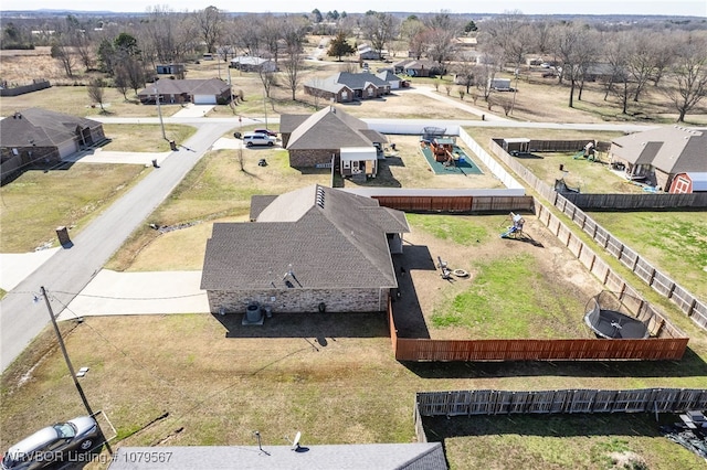 drone / aerial view featuring a residential view