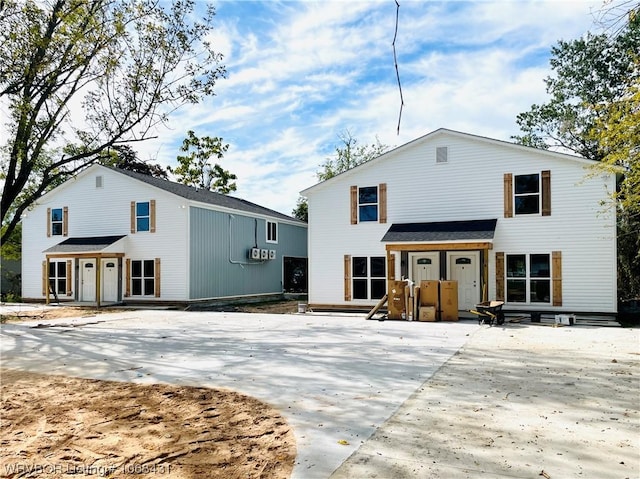 view of rear view of property