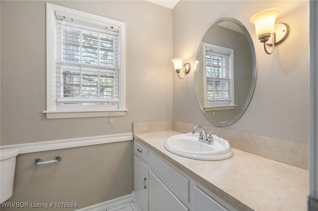 bathroom featuring vanity