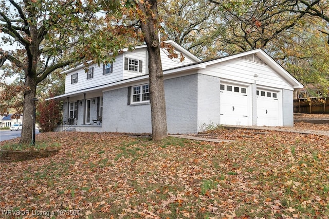 exterior space with covered porch