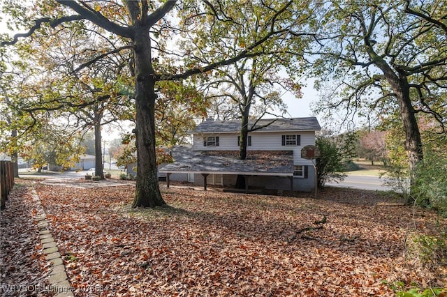 view of rear view of property