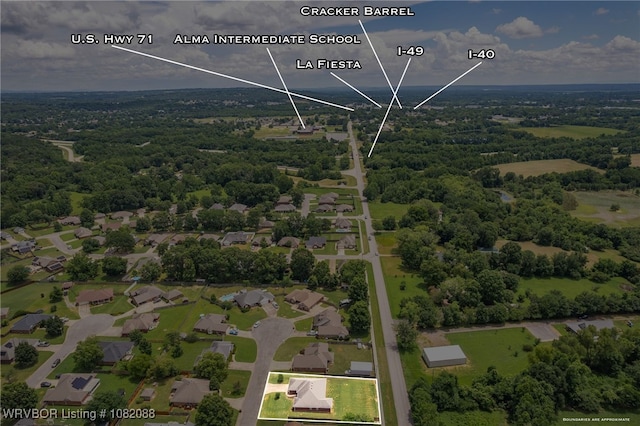 2419 Shealei Cir, Alma, AR 72921 - view of property location with property boundaries highlighted