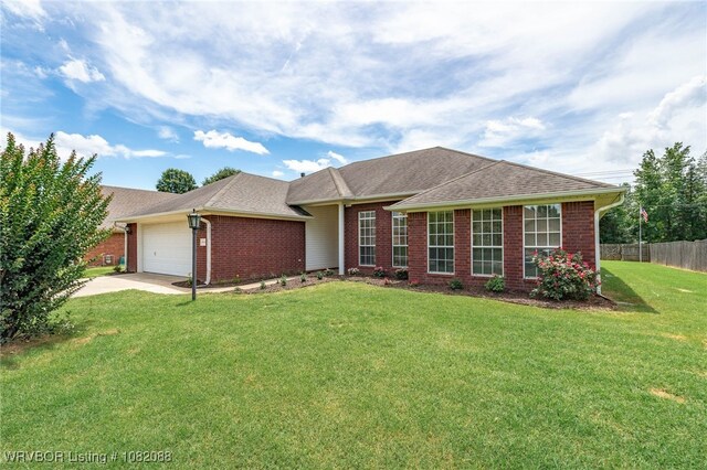 2419 Shealei Cir, Alma, AR 72921 - single story home featuring brick siding, a garage, concrete driveway, and roof with shingles