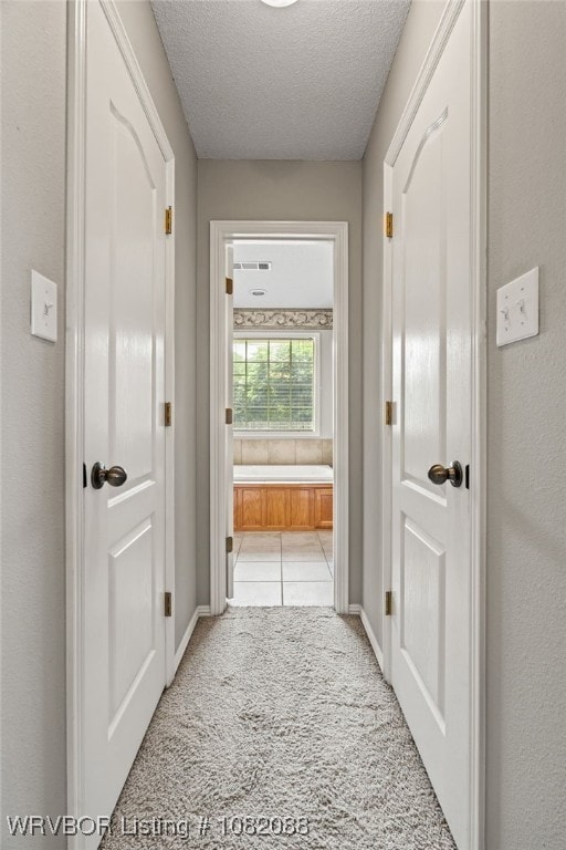 2419 Shealei Cir, Alma, AR 72921 - corridor featuring carpet floors and a textured ceiling