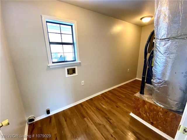 interior space featuring dark hardwood / wood-style flooring