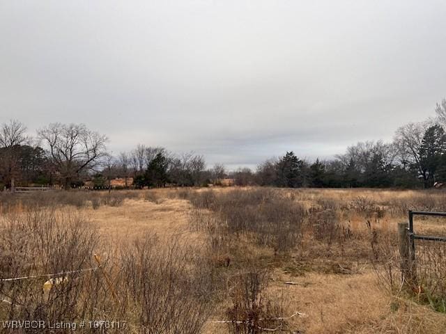 view of landscape featuring a rural view