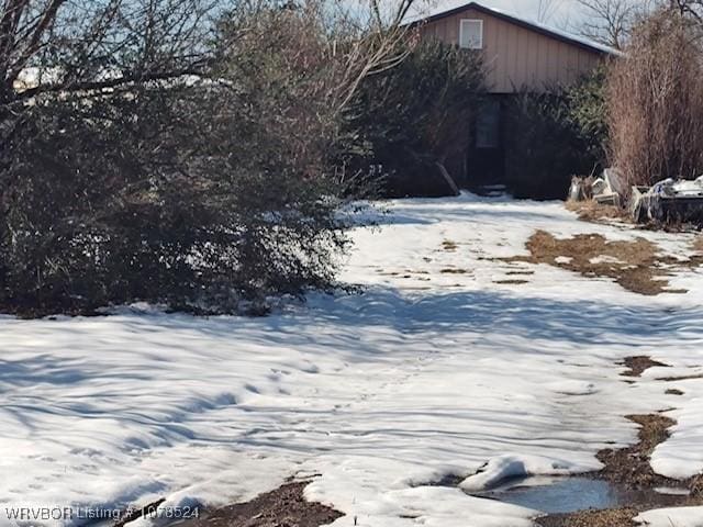 view of snowy yard