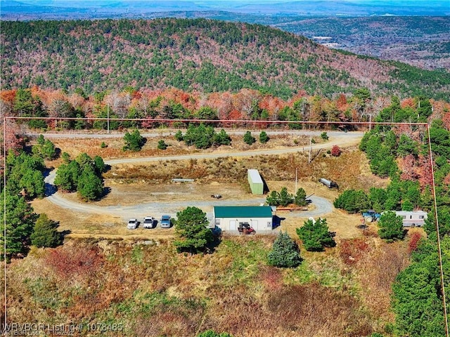 bird's eye view with a rural view