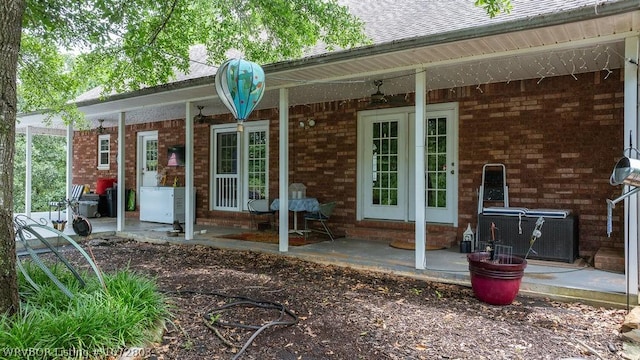 rear view of property with a patio