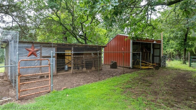 view of outdoor structure