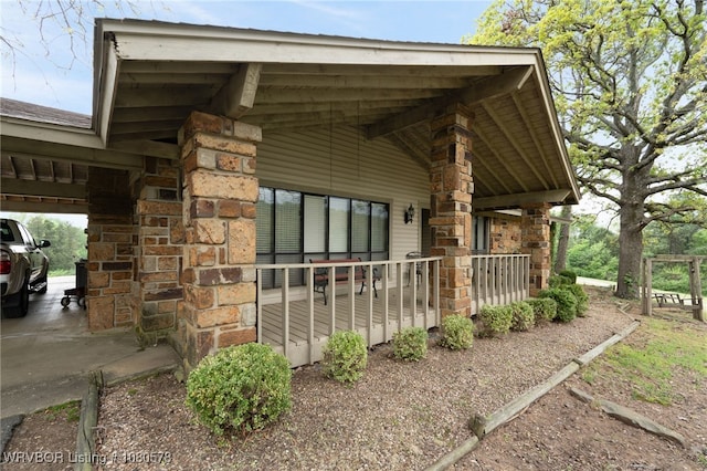 view of side of home