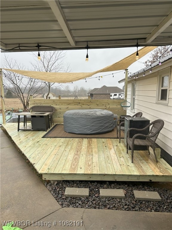 106595 S 4770th Rd, Muldrow, OK 74948 - view of wooden terrace