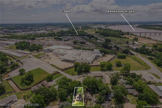 618 Sycamore St, Van Buren, AR 72956 - aerial view of property and surrounding area featuring property boundaries highlighted