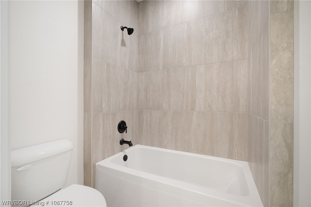 7631 Woodbine Ln, Fort Smith, AR 72916 - bathroom featuring toilet and shower / bathtub combination
