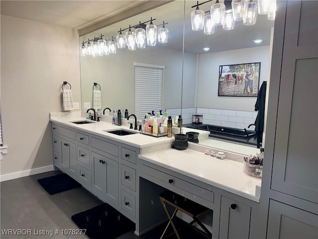 bathroom featuring vanity