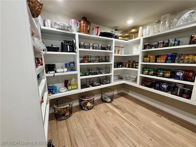 view of pantry