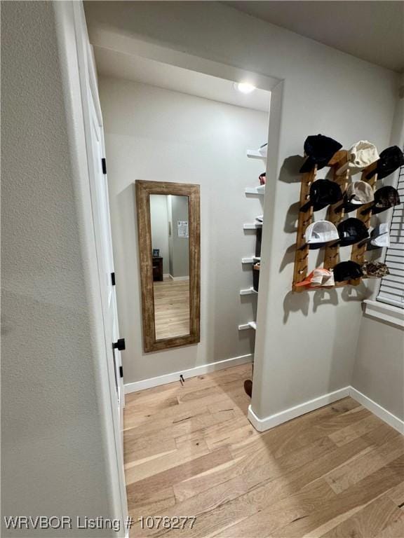 interior space featuring light hardwood / wood-style flooring