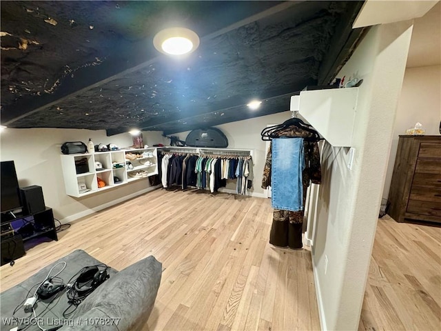 bonus room featuring light hardwood / wood-style flooring