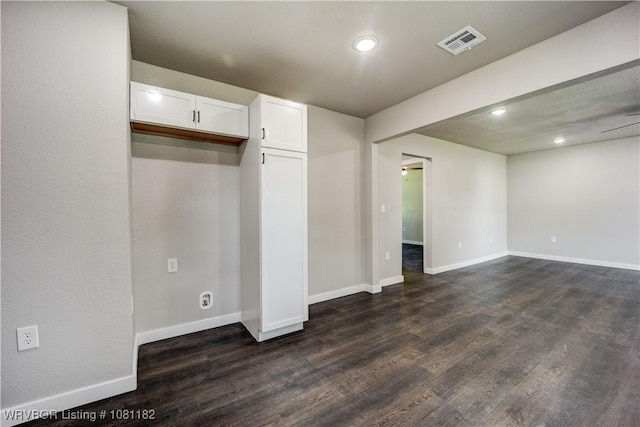 3614 Blair Ave, Fort Smith, AR 70903 - unfurnished bedroom with dark wood-style flooring, recessed lighting, and baseboards