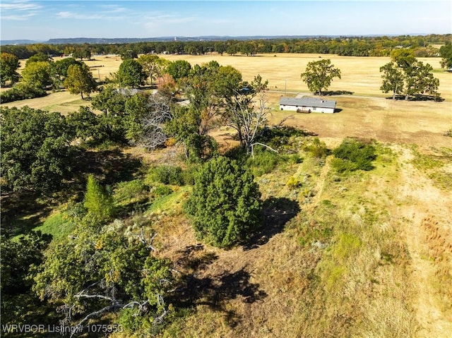 bird's eye view with a rural view