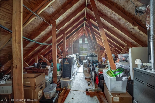 view of attic