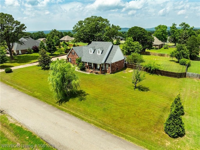 view from above of property
