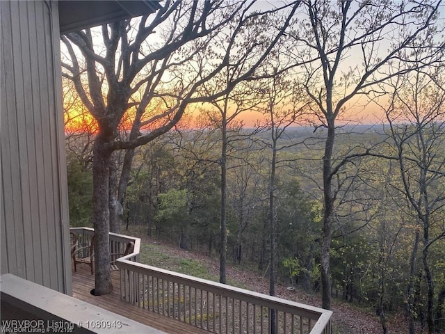10301 Stoneleige St, Fort Smith, AR 72908 - view of deck at dusk