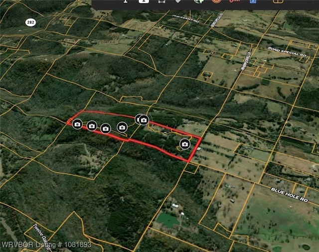 4018 Blue Hole Rd, Rudy, AR 72952 - aerial view of property's location