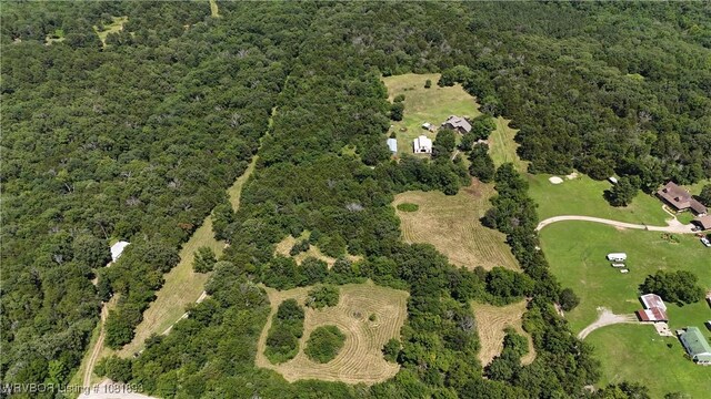 4018 Blue Hole Rd, Rudy, AR 72952 - aerial view of property's location featuring a heavily wooded area