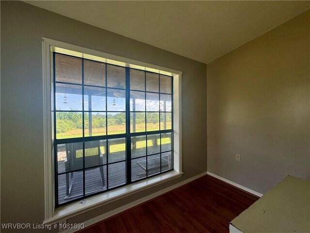 4018 Blue Hole Rd, Rudy, AR 72952 - detailed view of baseboards and wood finished floors