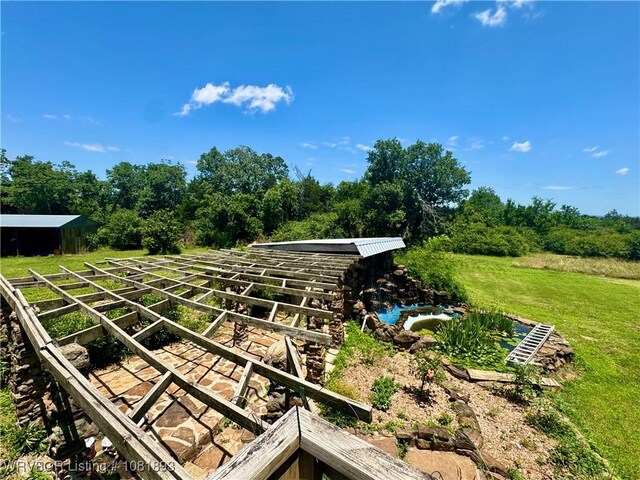 4018 Blue Hole Rd, Rudy, AR 72952 - view of yard featuring an outbuilding