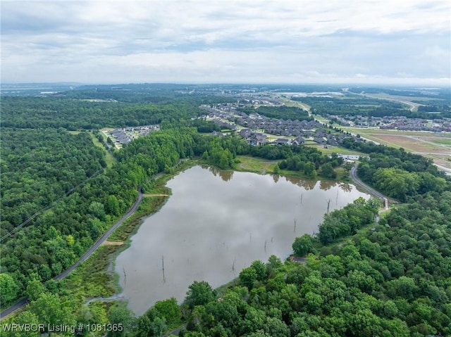 8404 Gatehouse Way, Fort Smith, AR 72916 - drone / aerial view of a nearby body of water and a heavily wooded area