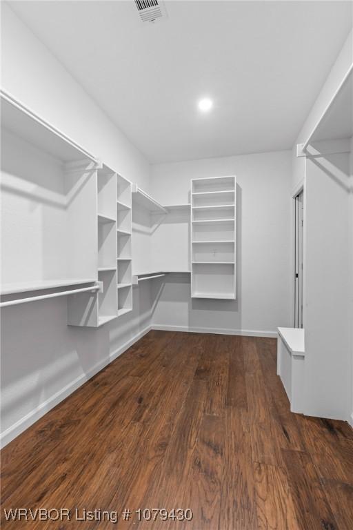 201 Twisted Oak Way, Greenwood, AR 72936 - walk in closet with dark wood-style flooring
