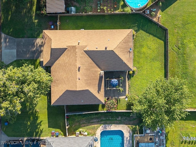 2509 Roxbury Ln, Fort Smith, AR 72908 - view from above of property featuring a pool