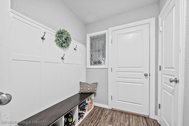 2509 Roxbury Ln, Fort Smith, AR 72908 - mudroom featuring dark wood finished floors and baseboards