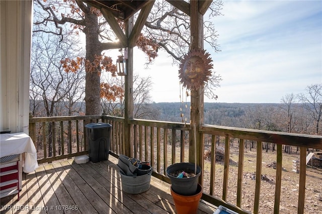 view of deck