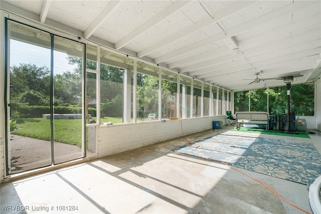 908 N 5th Ter, Barling, AR 72923 - unfurnished sunroom with ceiling fan