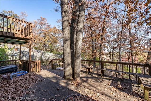 view of wooden terrace