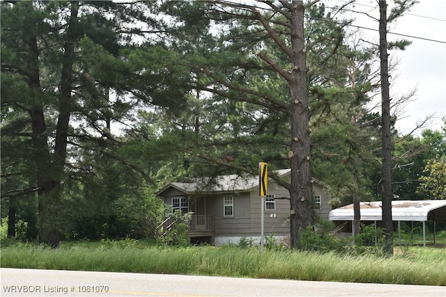 view of side of property