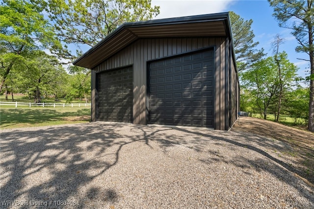 1450 Ulmer St, Greenwood, AR 72936 - detached garage with fence