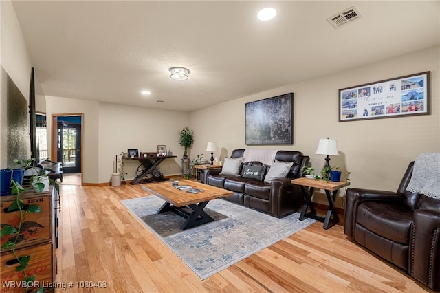 1450 Ulmer St, Greenwood, AR 72936 - living area featuring recessed lighting, visible vents, and light wood-style flooring