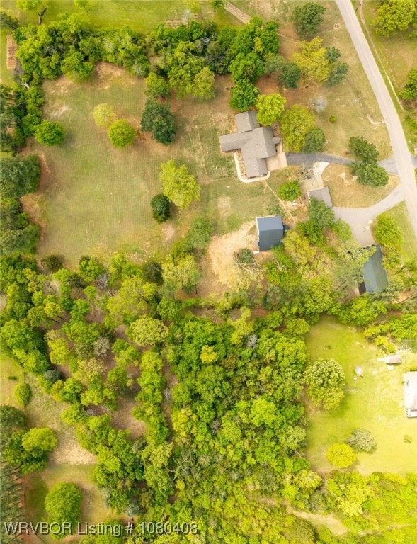 1450 Ulmer St, Greenwood, AR 72936 - birds eye view of property with a view of trees