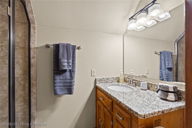 1450 Ulmer St, Greenwood, AR 72936 - bathroom with vanity and tiled shower